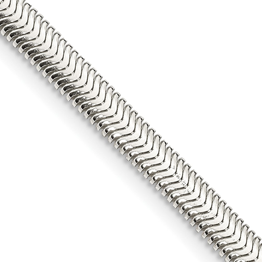 Sterling Silver 4.2mm Flat Oval Snake Chain 20 Inches