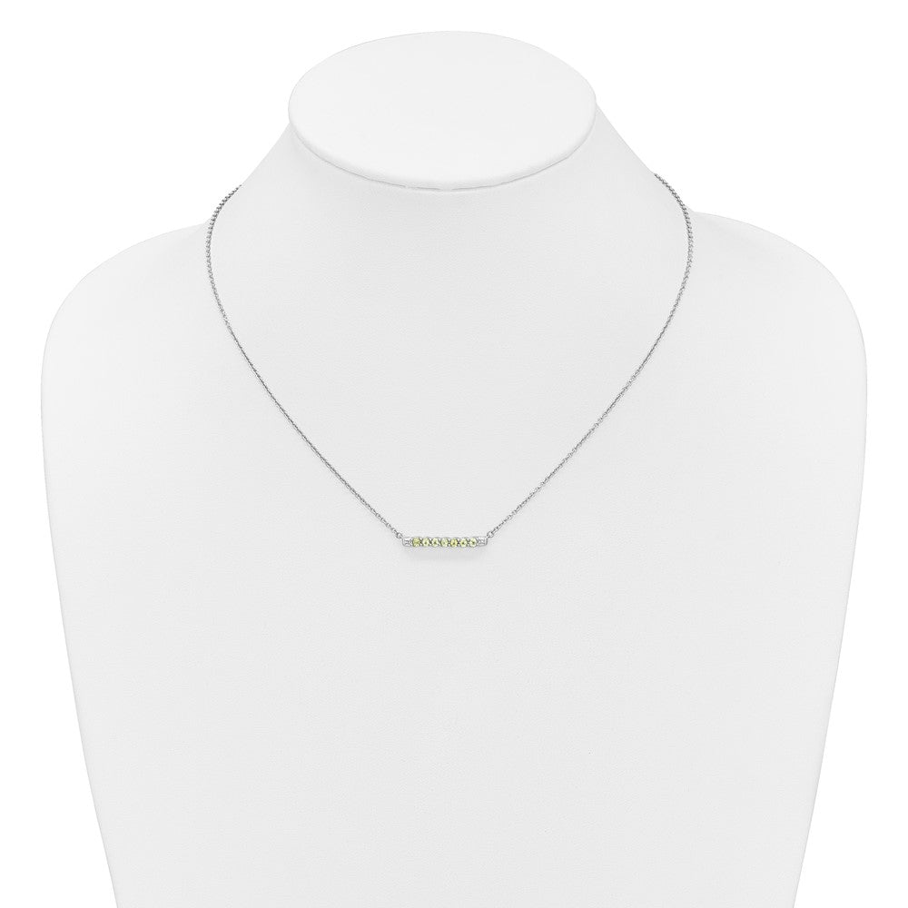 10kw Peridot & Diamond Necklace