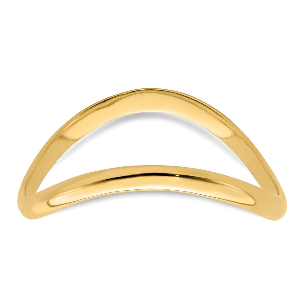 14K Wave Fashion Thumb Ring Size 9