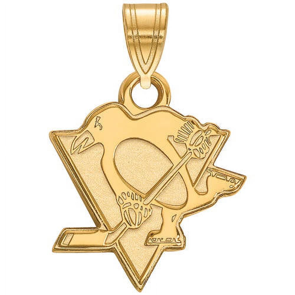 LogoArt 10K Yellow Gold NHL LogoArt Pittsburgh Penguins Small Pendant