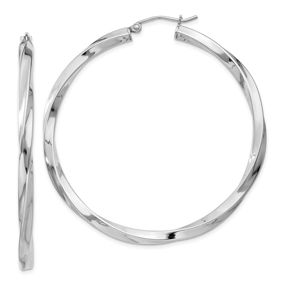 Sterling Silver Polished Bead & Elongated Oval Dangle Earrings