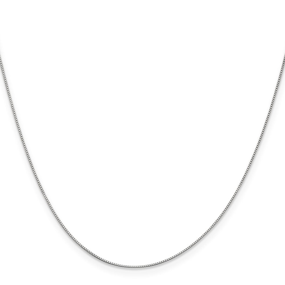 10k White Gold .5mm Box Chain JCP Laser Weld