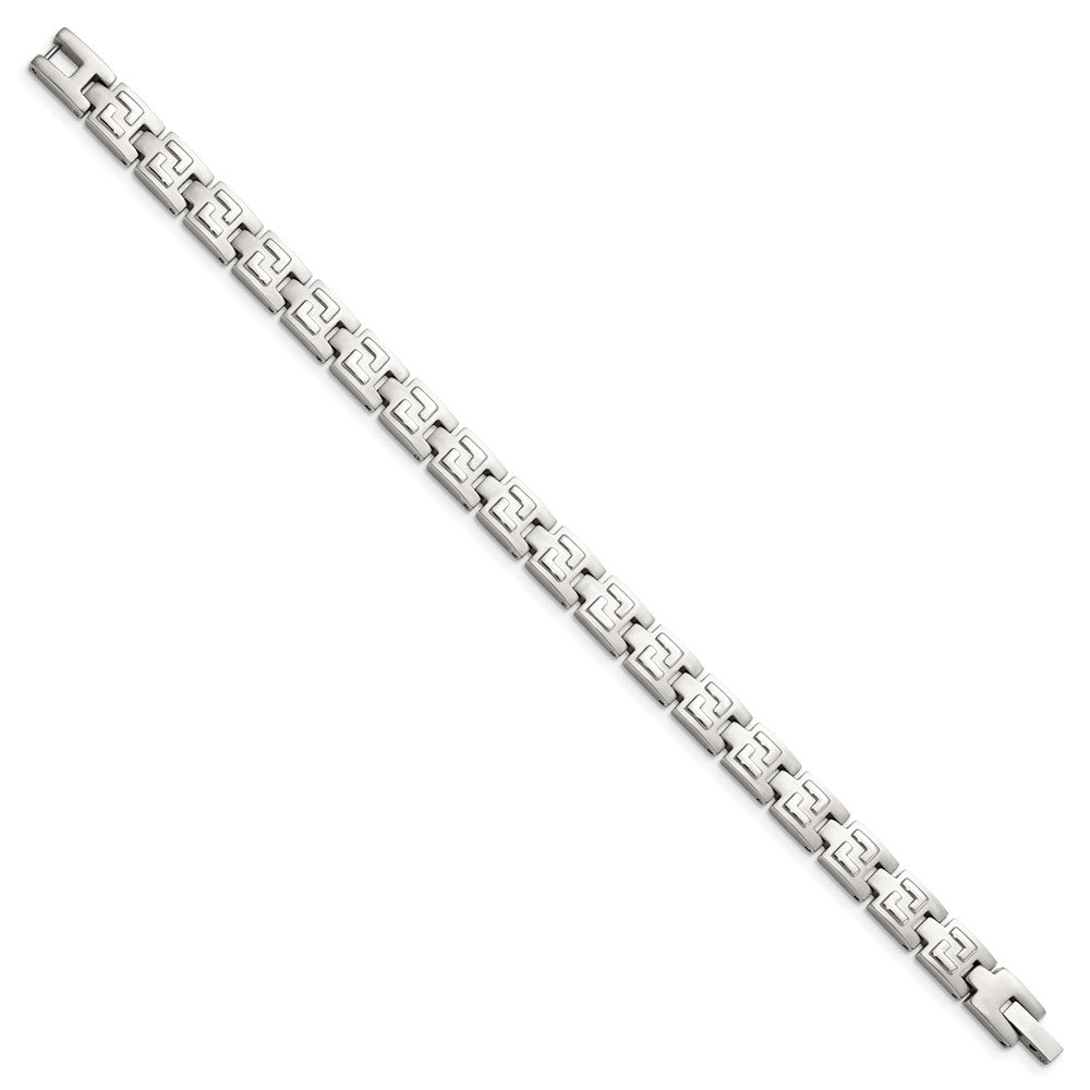 Stainless Steel Brushed and Polished 8.5in Bracelet 8.5 inches