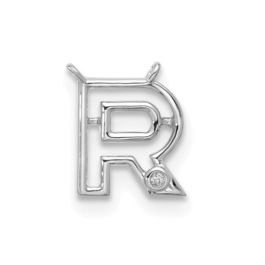 Stella & Dot 10kw Diamond Initial R Charm Element