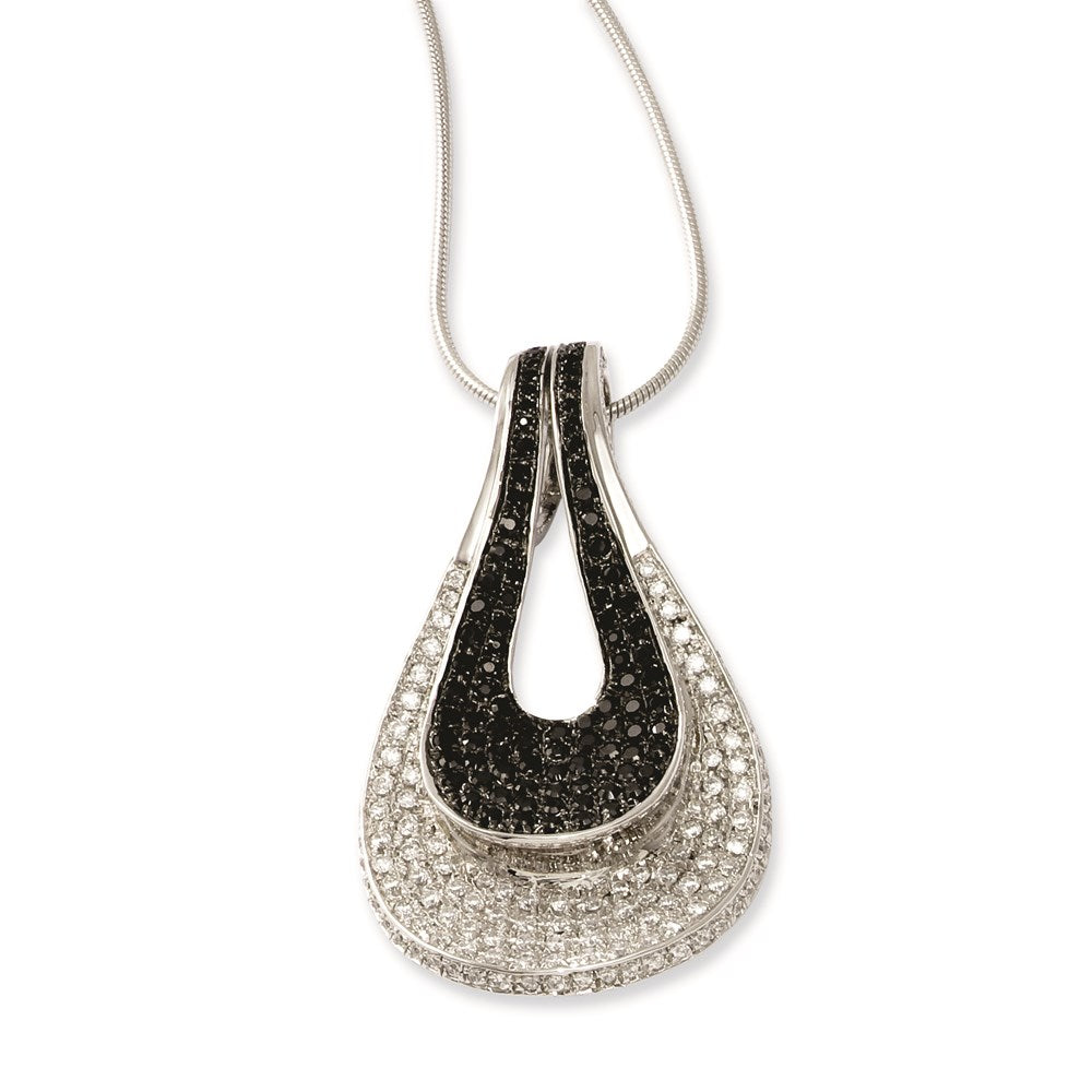 Sterling Silver & CZ Brilliant Embers Necklace