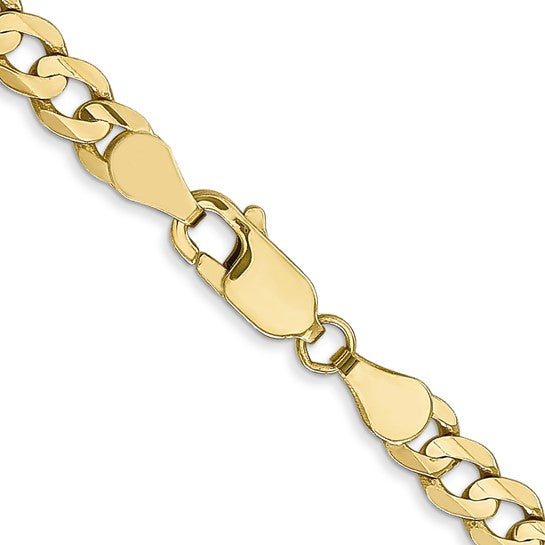 10K 4.5mm Open Concave Curb Chain 10K
