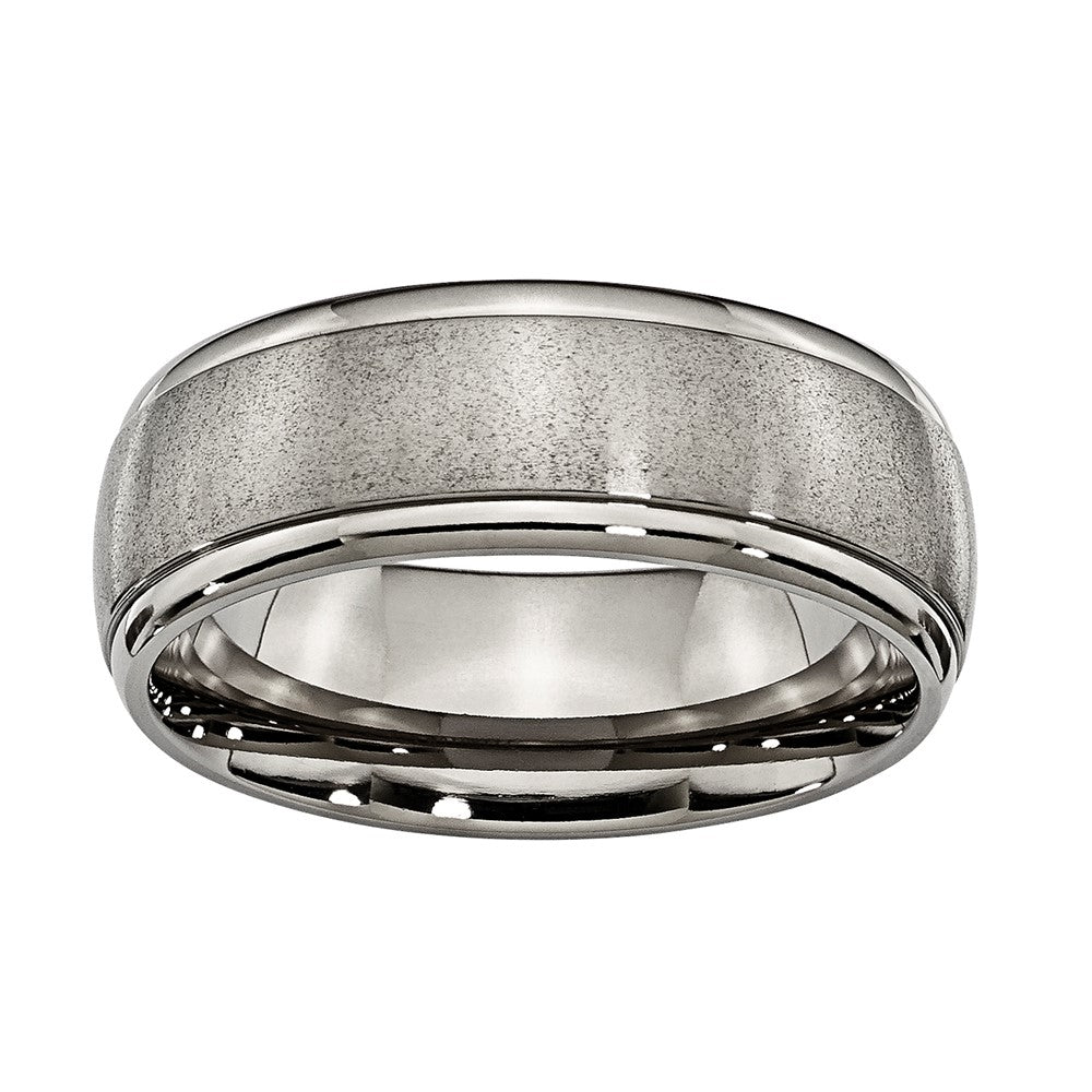 Titanium 8mm Brushed Comfort-fit Band