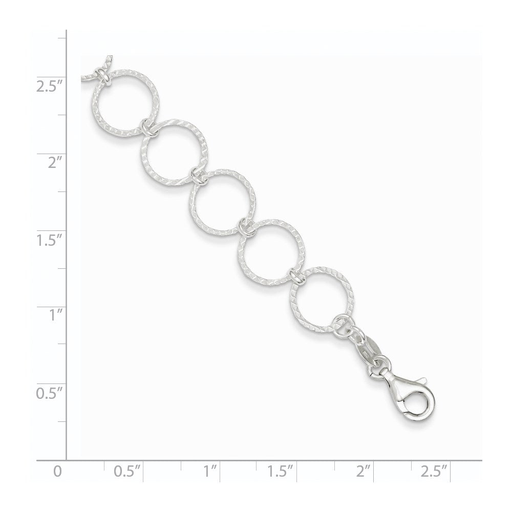 Sterling Silver Fancy Bracelet 7.5 inches