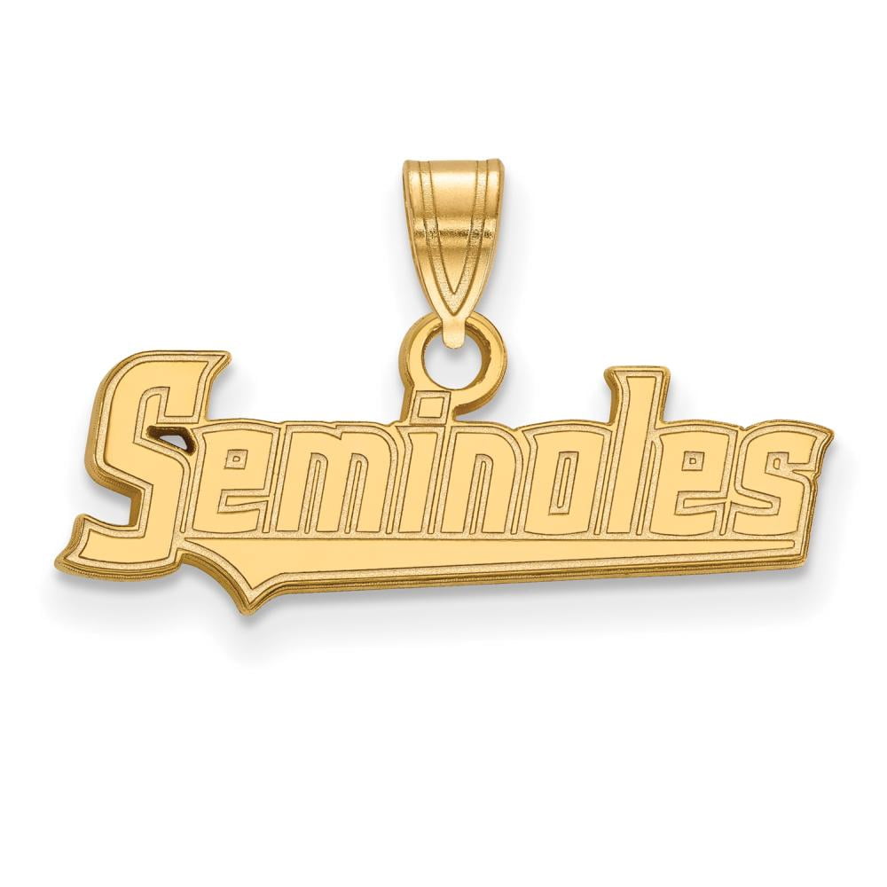 10k Yellow Gold Florida State Small 'Seminoles' Pendant