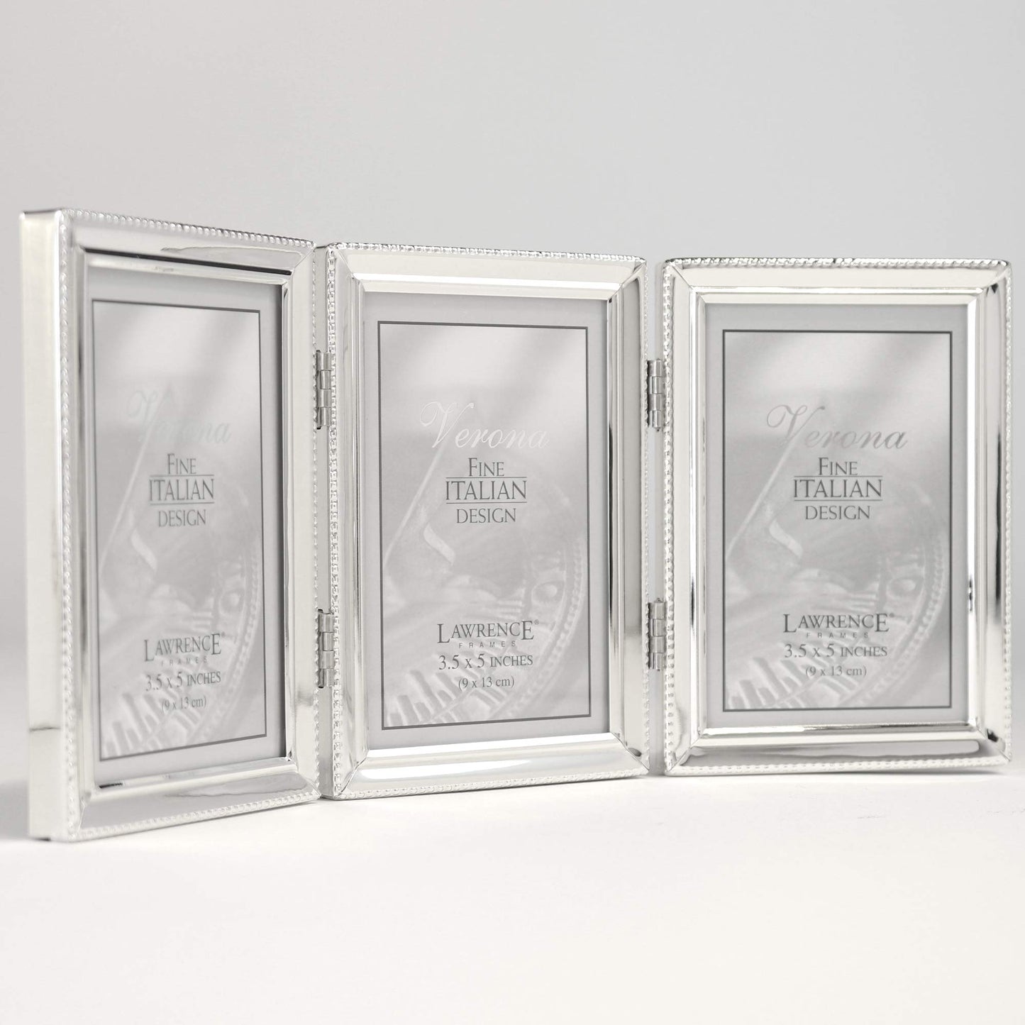 Lawrence Frames 3.66" x 5.47" Metal Picture Frame, Silver