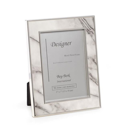 Bey-Berk International MF122-09 4 x 6 in. Gun Metal Plated Picture Frame