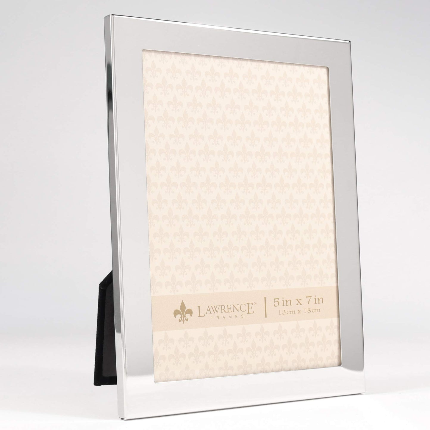 Lawrence Frames 5x7 Flat Silver Metal Picture Frame