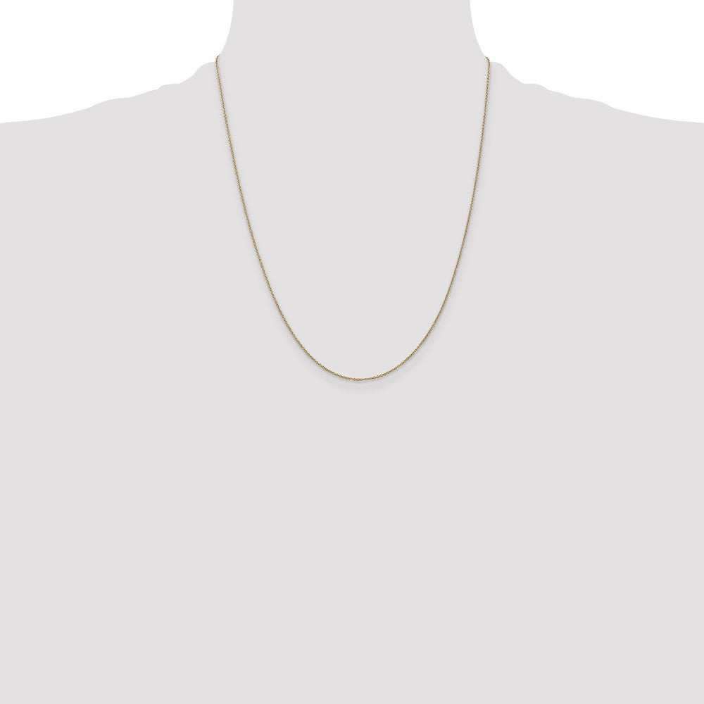 14K .9mm Round Cable Chain