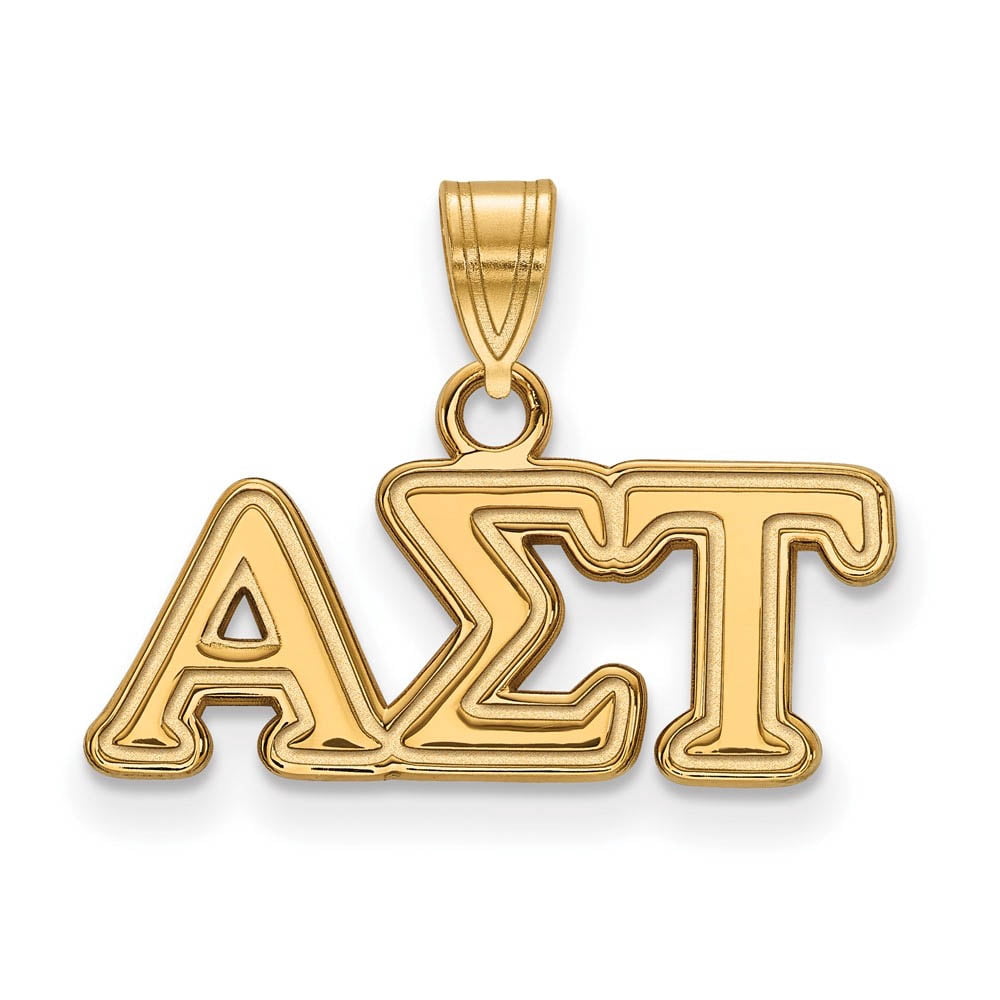Logoart Sterling Silver Gp Alpha Sigma Tau Small Pendant