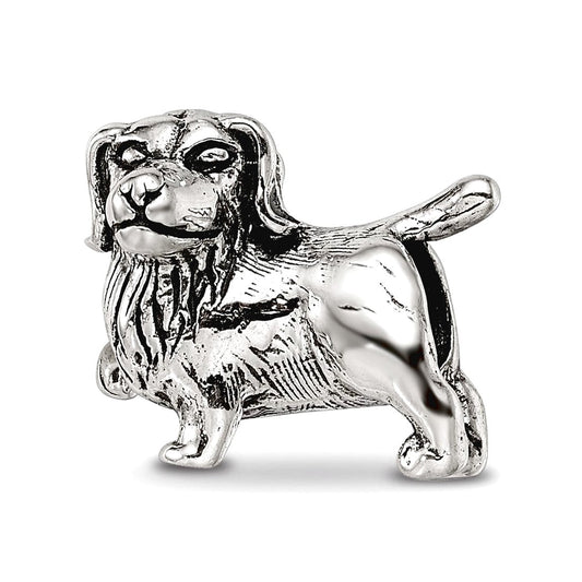 Sterling Silver Reflections Golden Retriever Bead