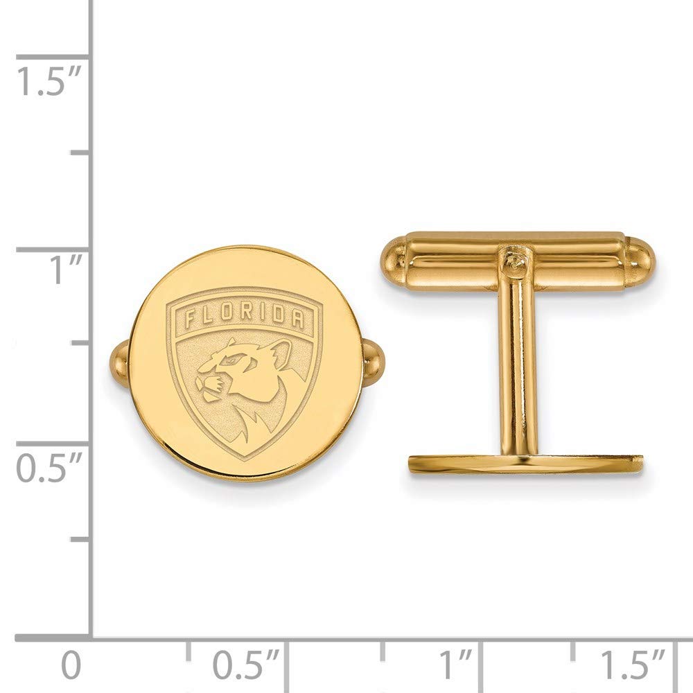 NHL Florida Panthers 14kt Gold-Plated Sterling Silver Cuff Links