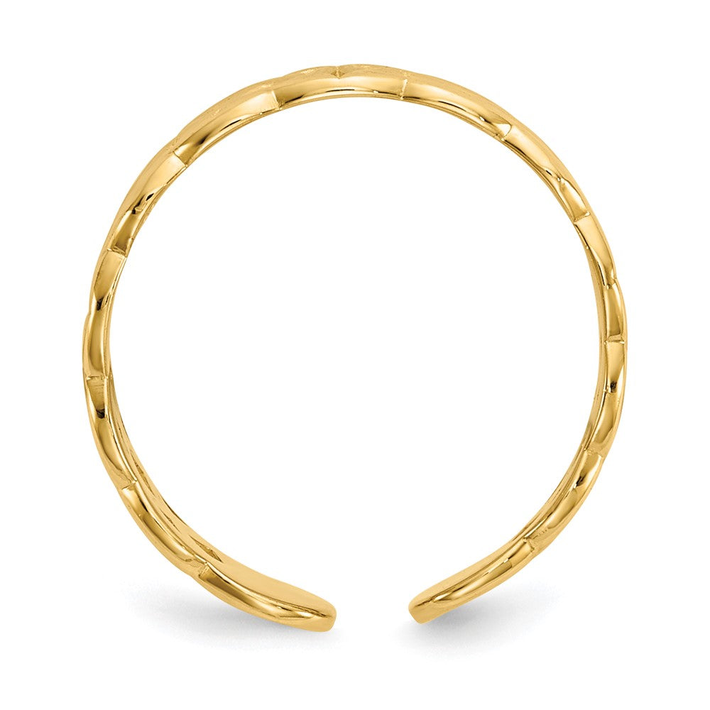 10K Celtic Toe Ring Yellow Gold