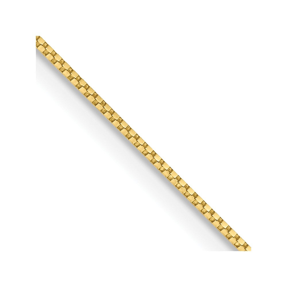 10k .7mm Box Chain Yellow Gold