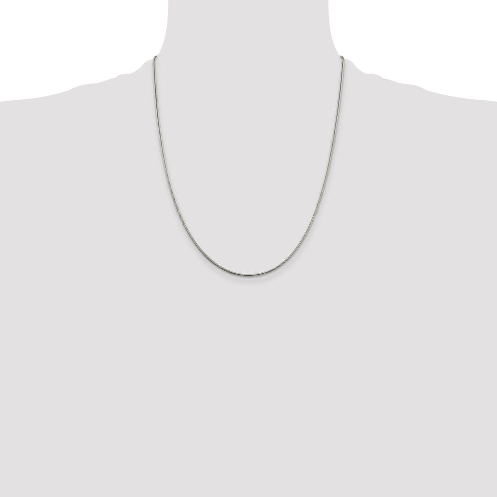 Sterling Silver 1.5mm Snake Chain 22 Inches