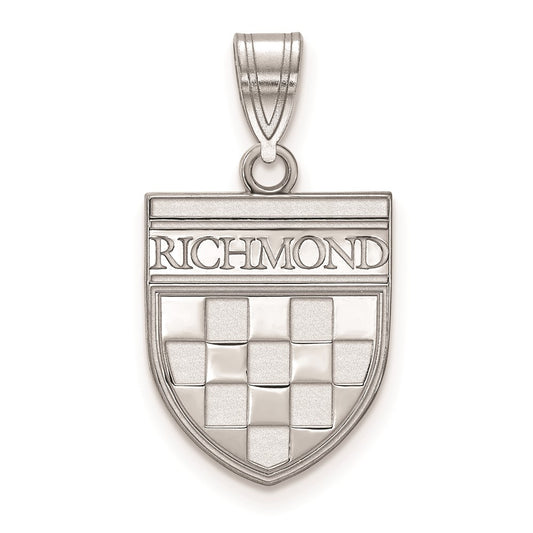 Sterling Silver University of Richmond Medium Shield Pendant