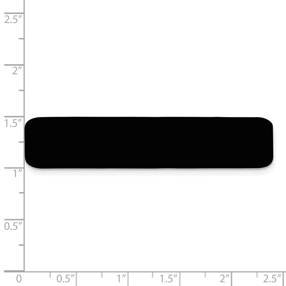 1/2 x 2 3/8 Black Anodized Aluminum Plates-Set of 6