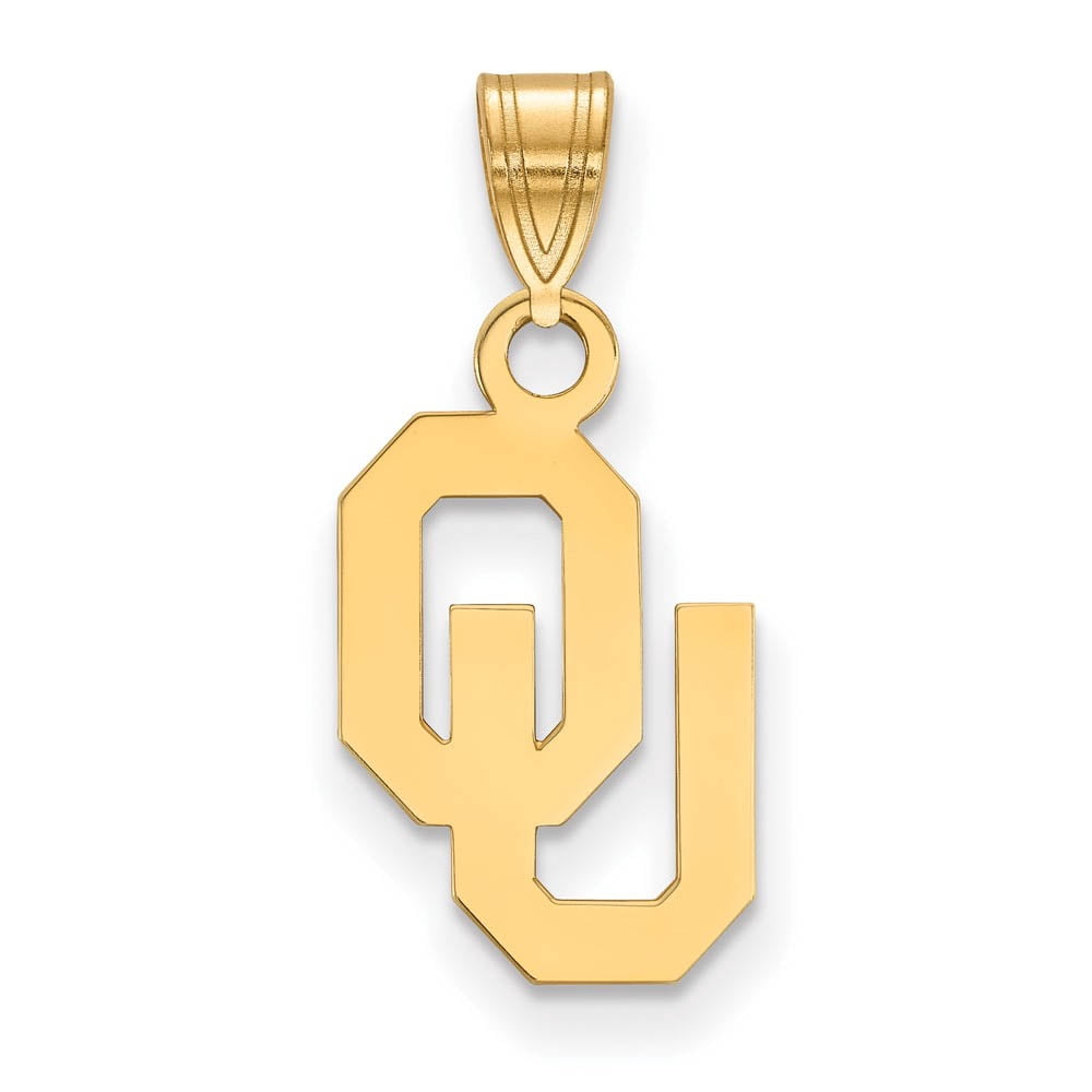 10k Gold LogoArt University of Oklahoma O-U Small Pendant Q1Y002UOK