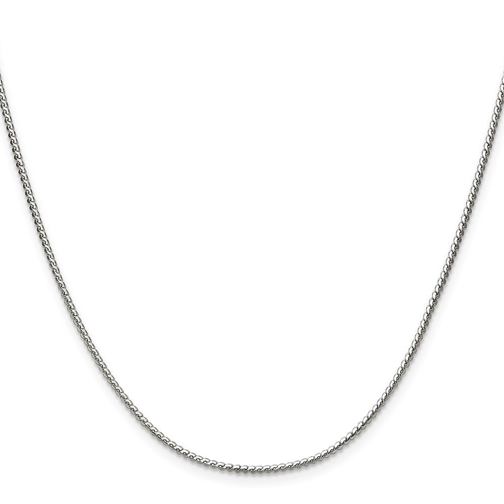 Chisel Stainless Steel Polished 1.5mm 20 inch Fancy Curb Link Necklace