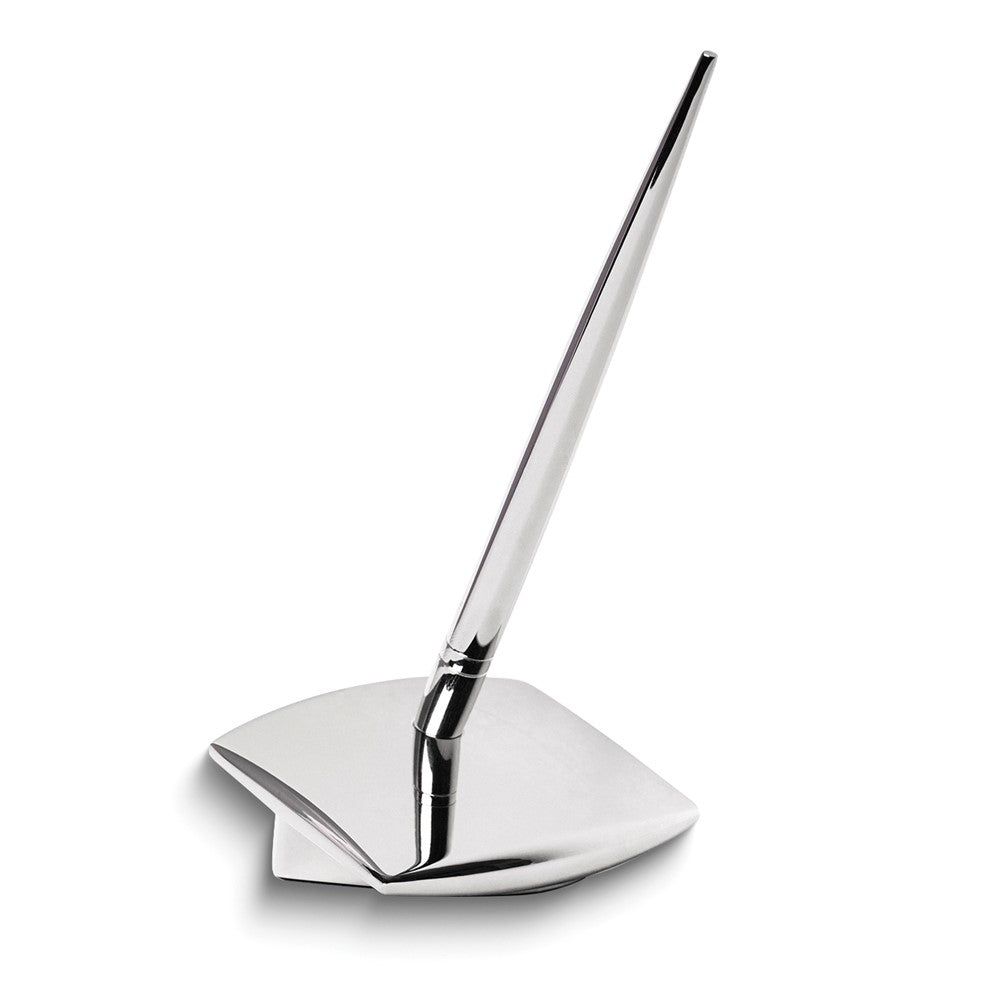 Nickel-plated Pen and Stand