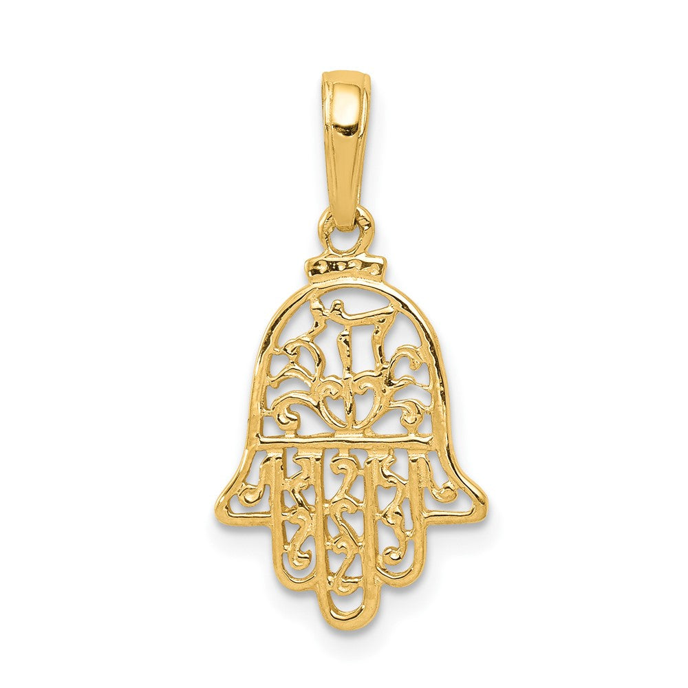10k Chamseh Pendant Yellow Gold