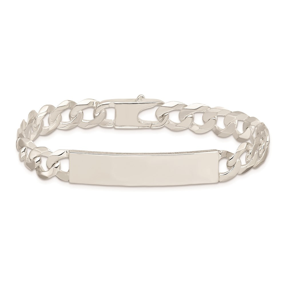 Sterling Silver Curb Link ID Bracelet 7.5 inches