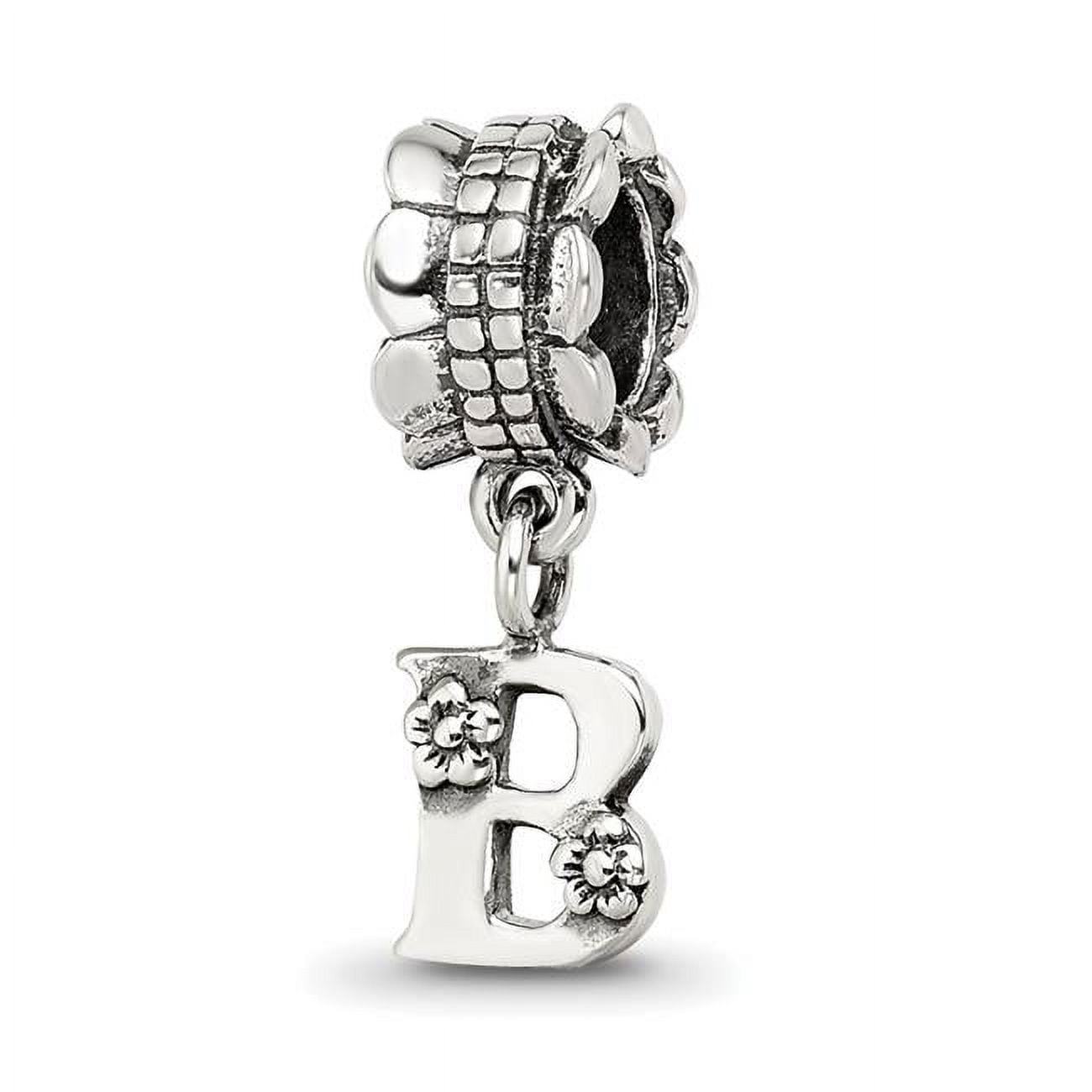 Reflection Beads Sterling Silver Reflections Letter B Dangle Bead
