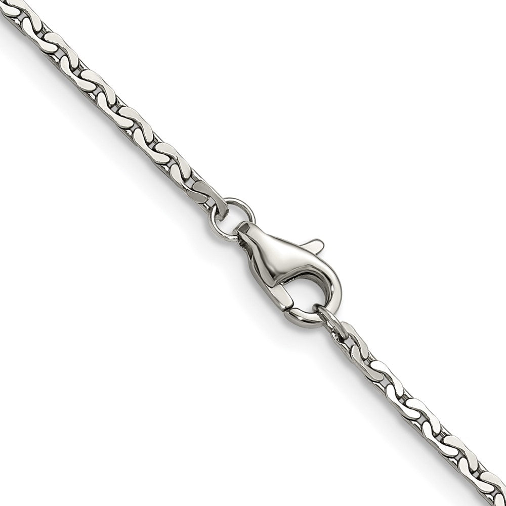 Chisel Stainless Steel Polished 1.7mm 20 inch Fancy Link Chain