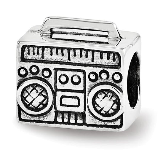 Sterling Silver Reflections Boombox Bead