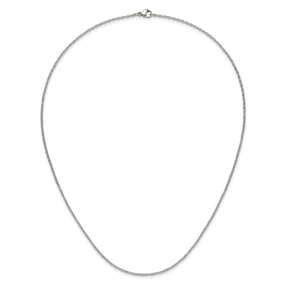 Chisel Stainless Steel Polished 1.9mm 20 inch Cable Chain