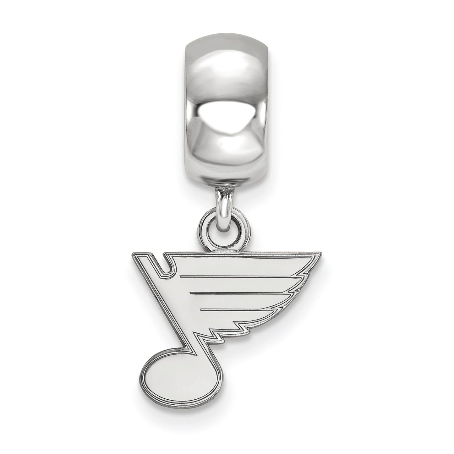 LogoArt SS018BLE Sterling Silver NHL St. Louis Blues Extra Small Dangle Bead Charm