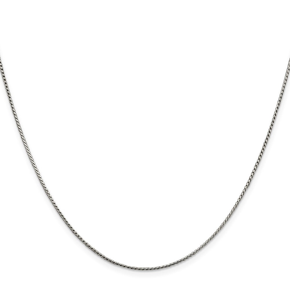 Sterling Silver 1mm Round Franco Chain 18 Inches