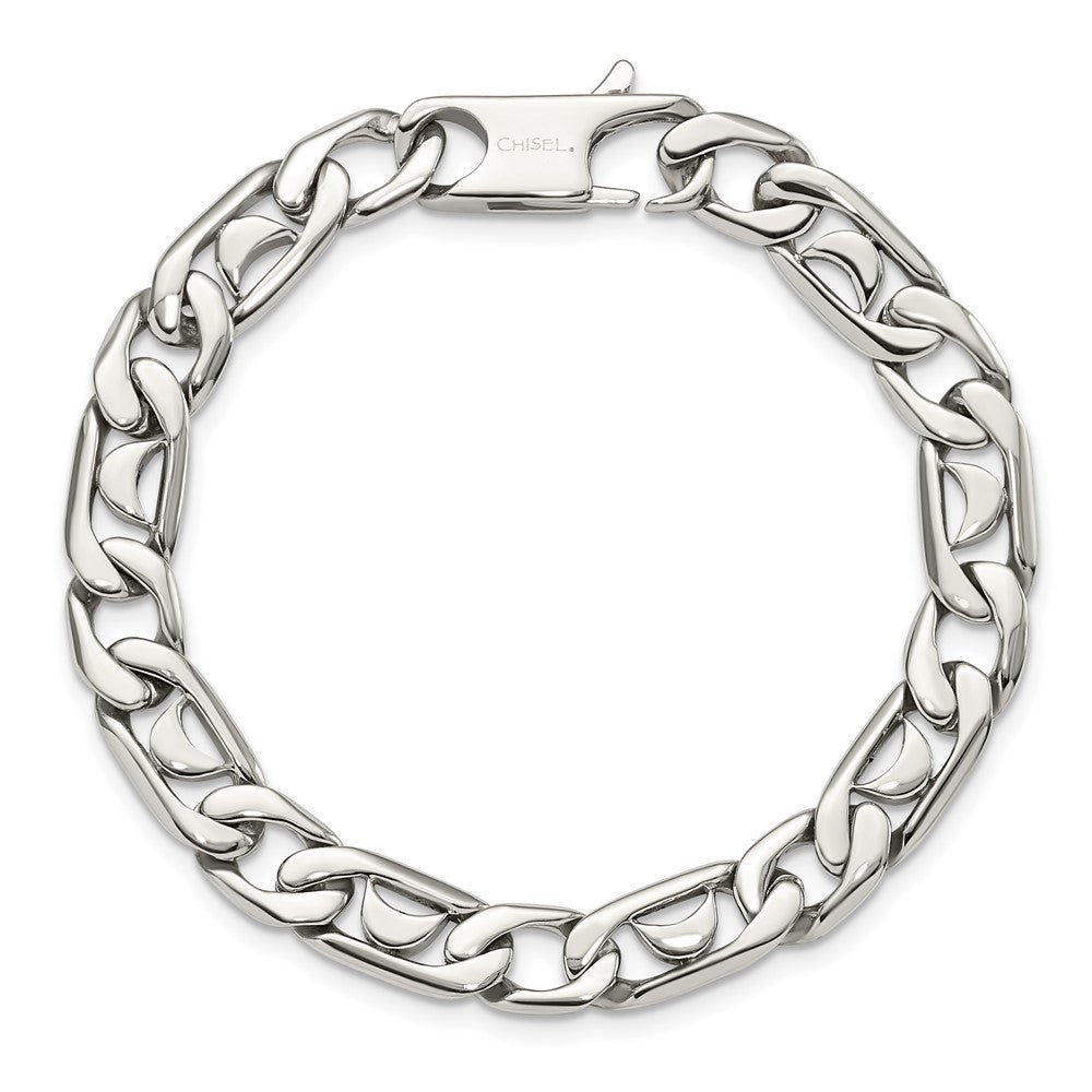 Stainless Steel Polished Fancy Link 8.5in Bracelet 8.5 inches