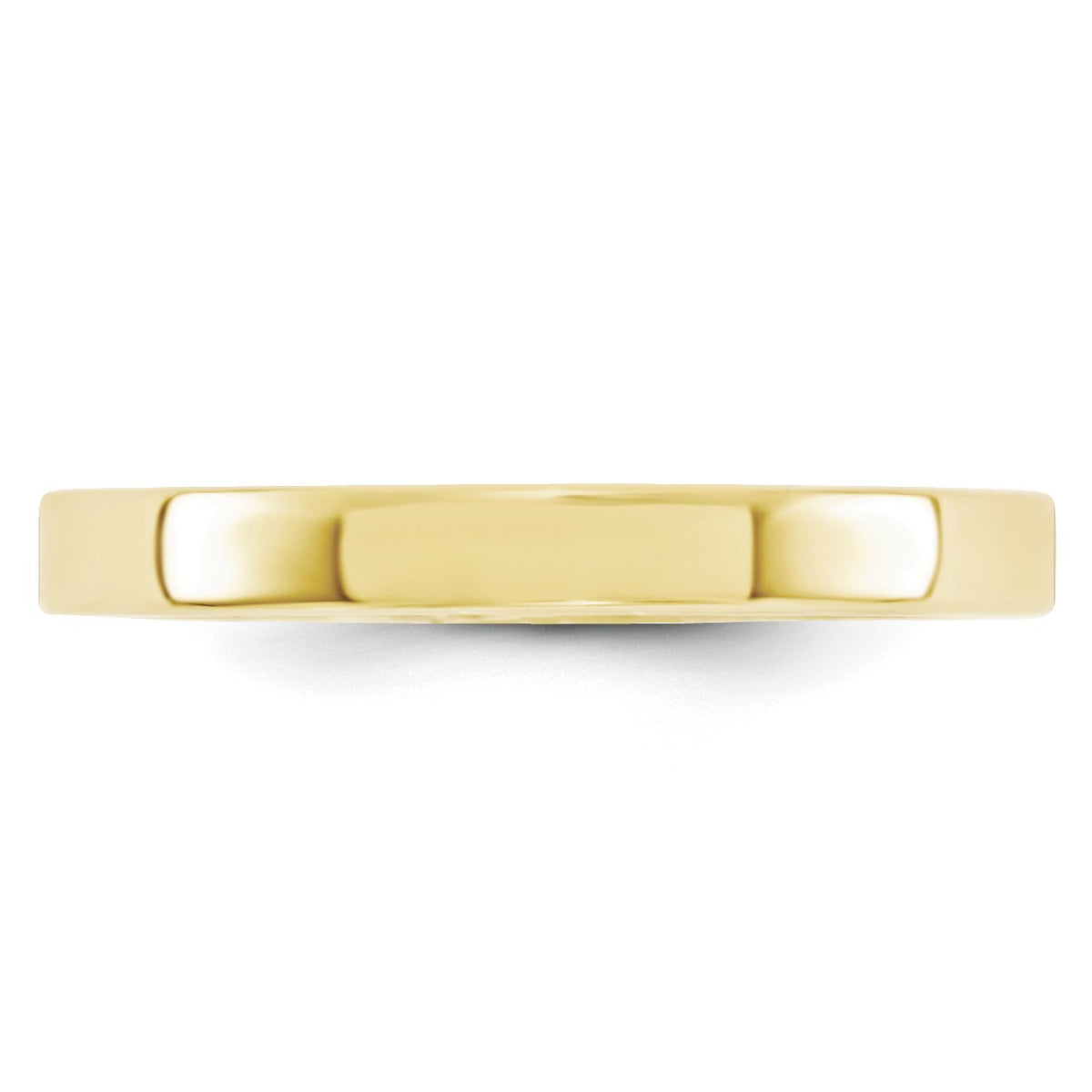 Primal Gold 10 Karat Yellow Gold 3mm Standard Flat Comfort Fit Band Size 5