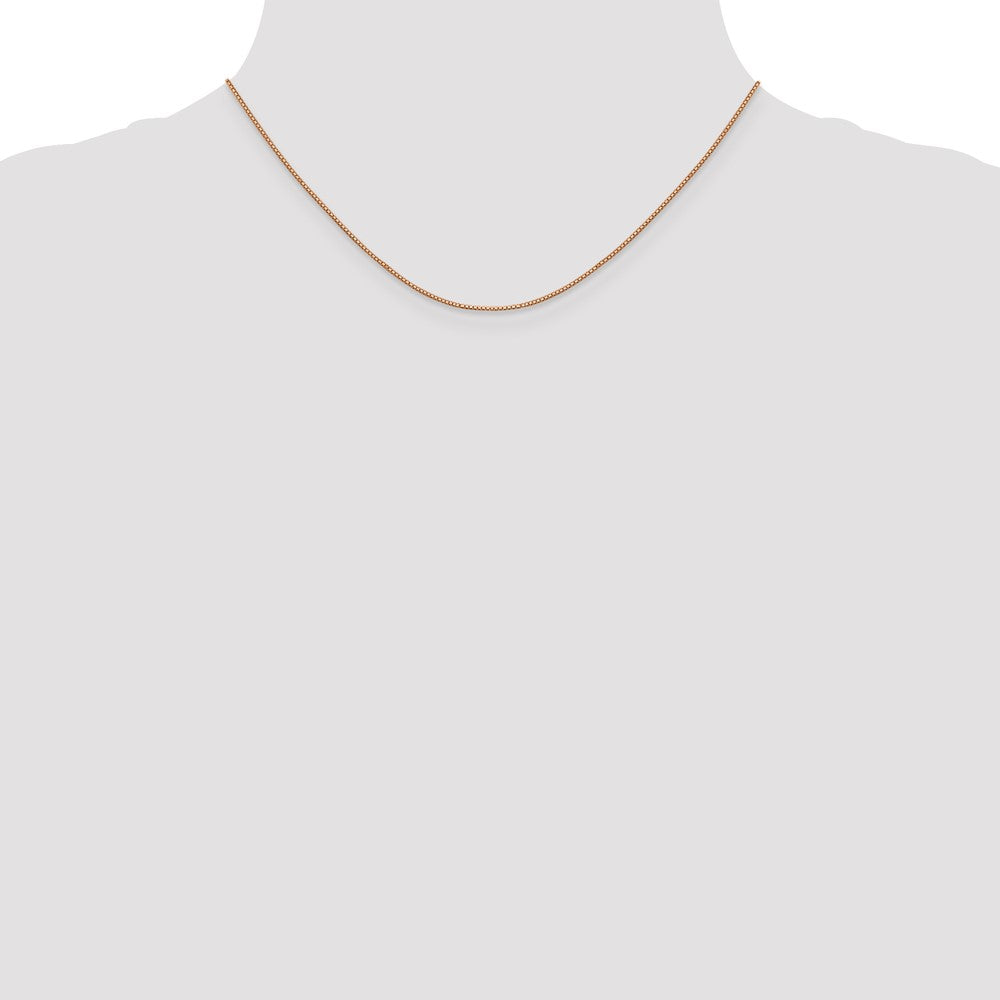 10k Rose Gold .9mm Box Chain