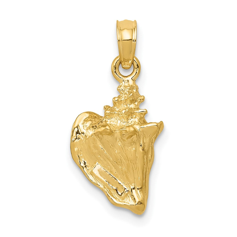 10k Gold 3-D Conch Shell