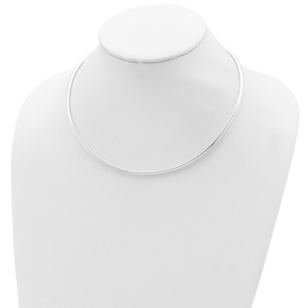 Sterling Silver Round 2.75mm Neckwire Necklace 18 Inches