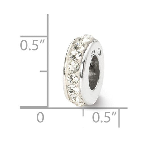 Sterling Silver Reflections April Single Row Preciosa Crystal Bead