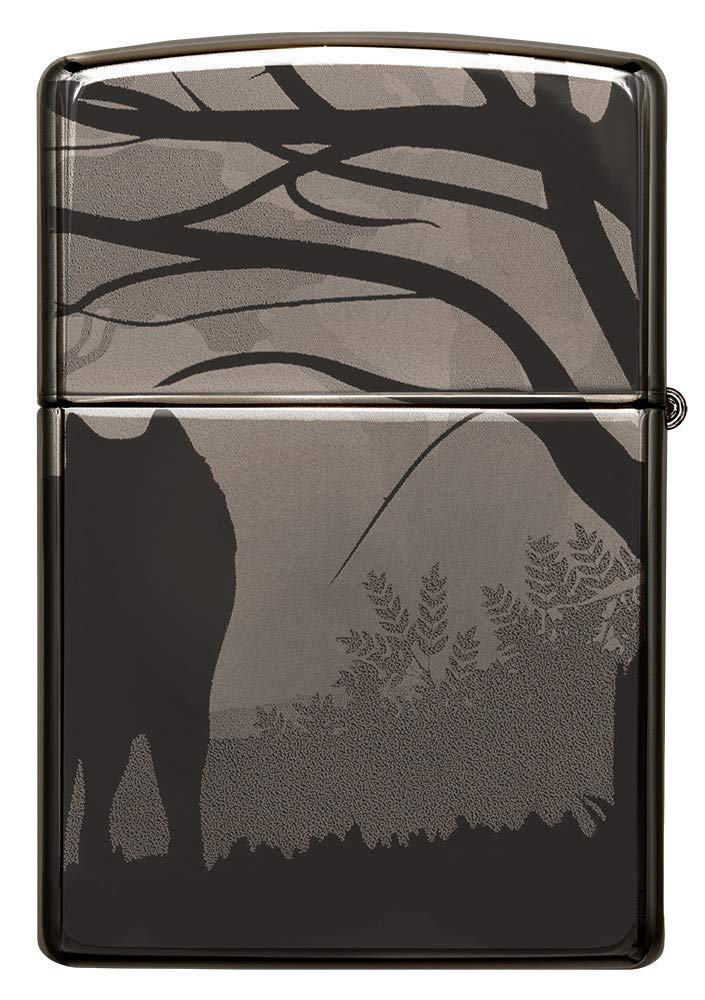 Zippo Howling Wolves 360° Design Black Ice Pocket Lighter