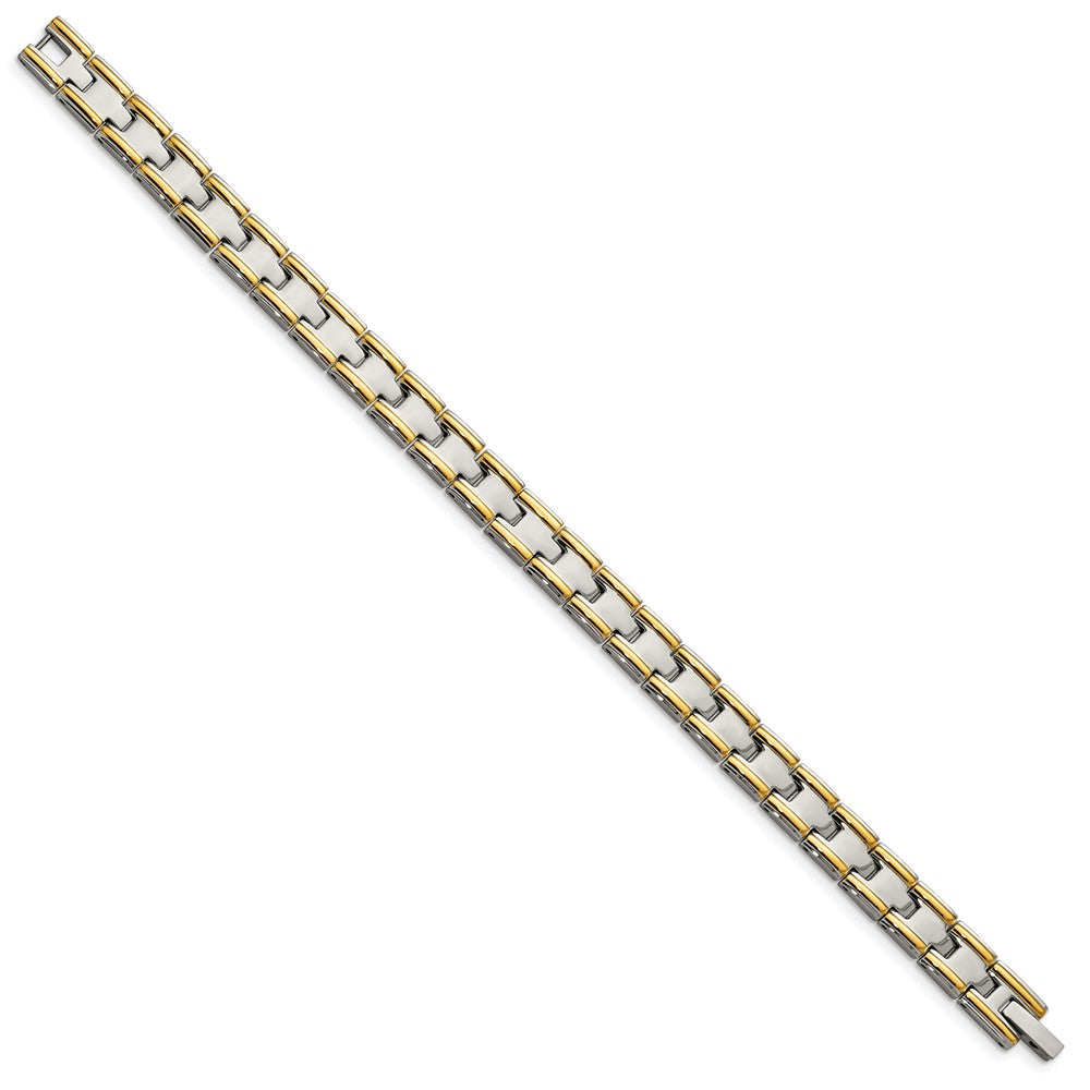 Stainless Steel Polished Yellow IP-plated 8.5in Bracelet 8.5 inches