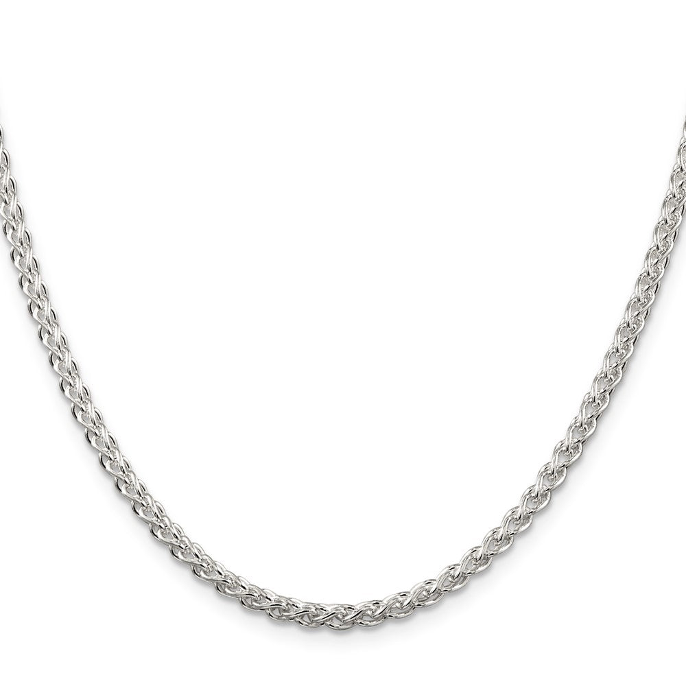 Sterling Silver 3mm Round Spiga Chain 20 Inches