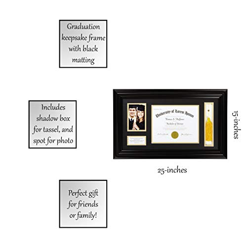 Creative Brands Heartfelt-Inspirational Keepsake Diploma and Photo Frame, 15 x 25-Inch, Jeremiah 29:11