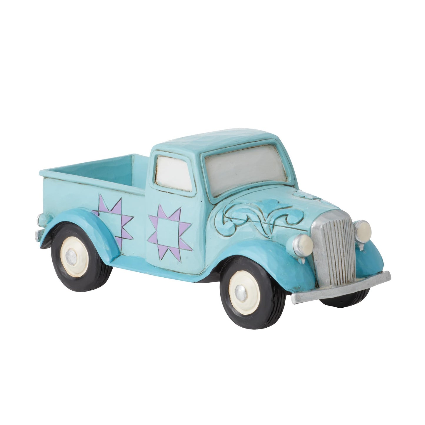 Jim Shore Blue Pick Up Truck Mini Polyresin Heartwood Creek 6012428