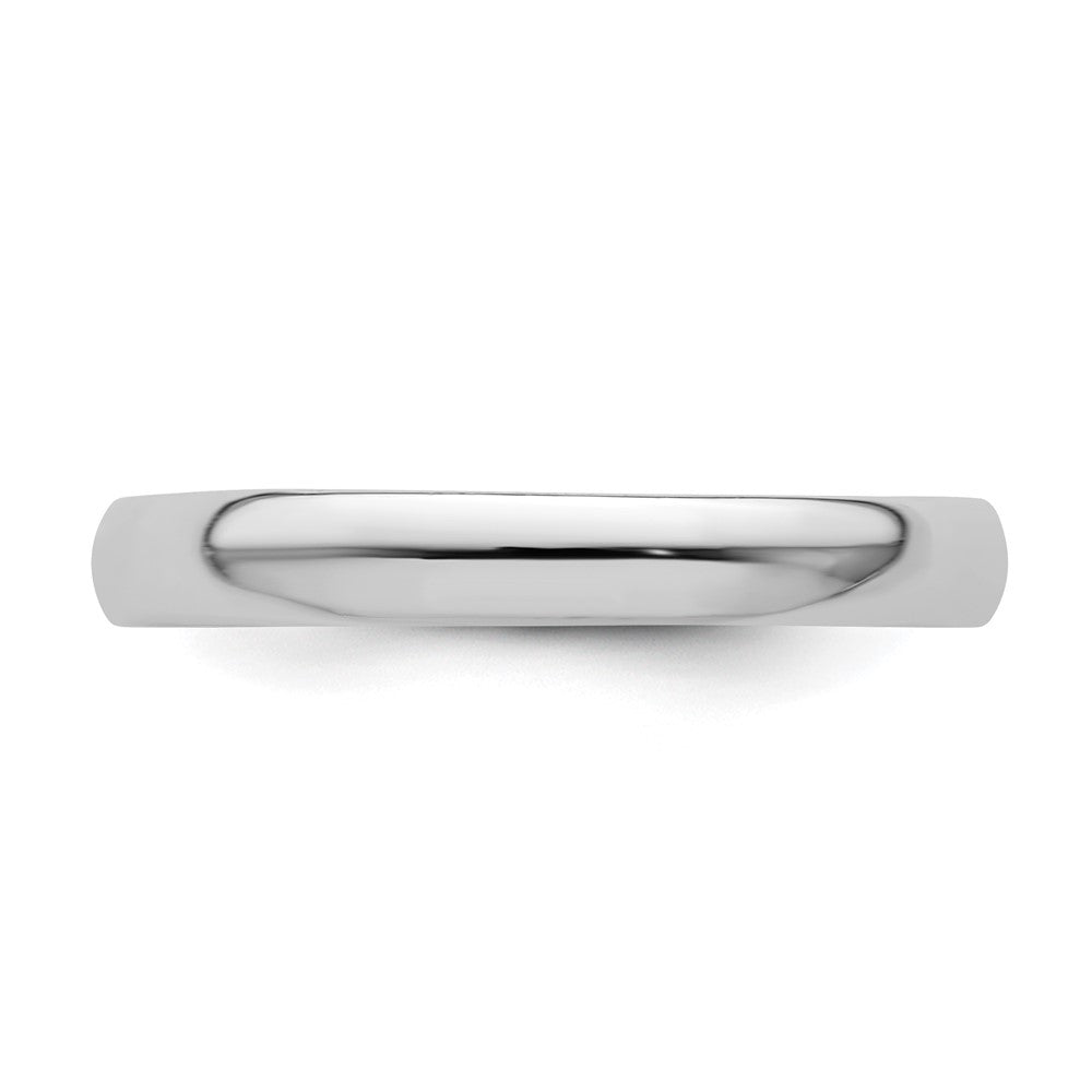 Sterling Silver Stackable Expressions Rhodium Polished Ring Size -5