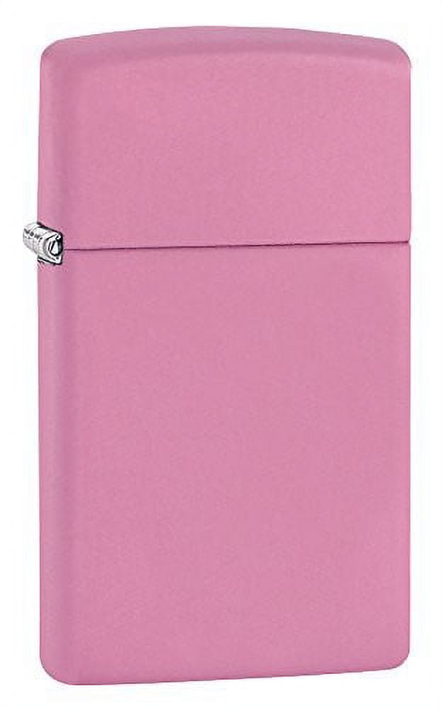 Zippo Slim Pink Matte Pocket Lighter
