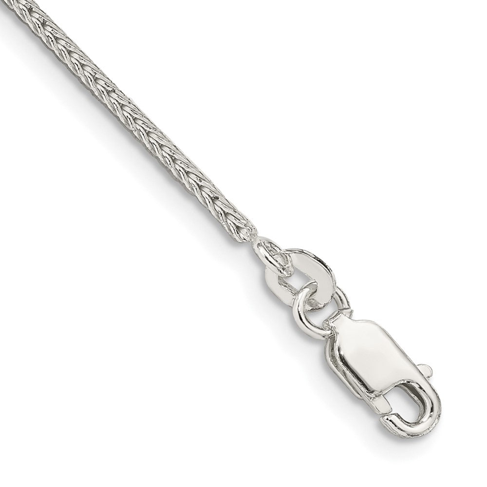 Sterling Silver 1.45mm Diamond-cut Round Franco Chain 7 inches
